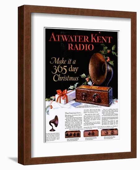 Atwater Kent Radio, Radios, USA, 1920-null-Framed Giclee Print