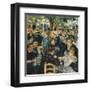 Au bal du moulin de la galette-Pierre-Auguste Renoir-Framed Art Print