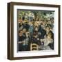 Au bal du moulin de la galette-Pierre-Auguste Renoir-Framed Art Print