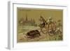 Au Bon Marche Cards Featuring Anthropomorphic Insects-null-Framed Giclee Print