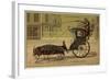 Au Bon Marche Cards Featuring Anthropomorphic Insects-null-Framed Giclee Print