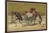 Au Bon Marche Cards Featuring Anthropomorphic Insects-null-Framed Giclee Print