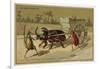 Au Bon Marche Cards Featuring Anthropomorphic Insects-null-Framed Giclee Print