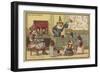 Au Bon Marche Cards Featuring Children's Games-null-Framed Giclee Print