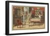 Au Bon Marche Cards Featuring Children's Games-null-Framed Giclee Print