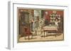 Au Bon Marche Cards Featuring Children's Games-null-Framed Giclee Print