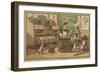 Au Bon Marche Cards Featuring Children's Games-null-Framed Giclee Print
