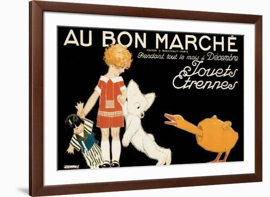 Au Bon Marche, Jouets et Etrennes-René Vincent-Framed Art Print