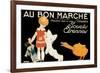 Au Bon Marche, Jouets et Etrennes-René Vincent-Framed Art Print