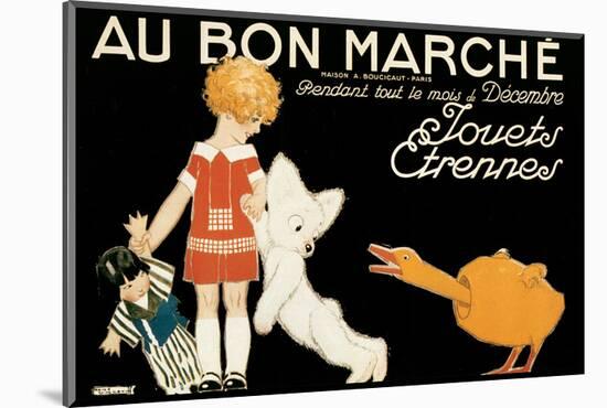 Au Bon Marche, Jouets et Etrennes-René Vincent-Mounted Art Print