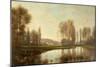 Au Bord De L'Oise (A River Scene)-Stanislas Victor Edouard Lepine-Mounted Giclee Print