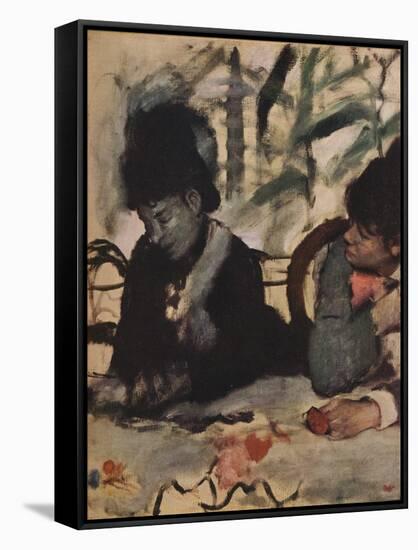 'Au Café', c1875-Edgar Degas-Framed Stretched Canvas