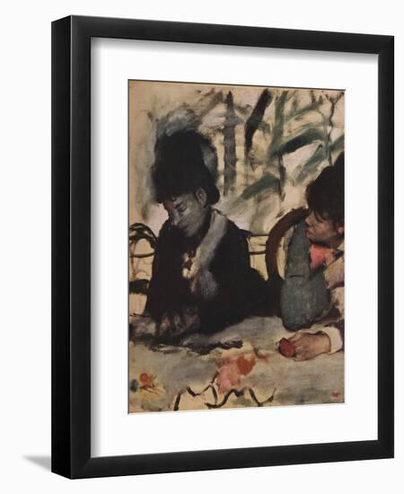 'Au Café', c1875-Edgar Degas-Framed Premium Giclee Print