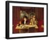 Au café, l'absinthe-Jean Béraud-Framed Premium Giclee Print