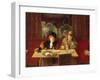 Au café, l'absinthe-Jean Béraud-Framed Premium Giclee Print