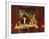 Au café, l'absinthe-Jean Béraud-Framed Giclee Print