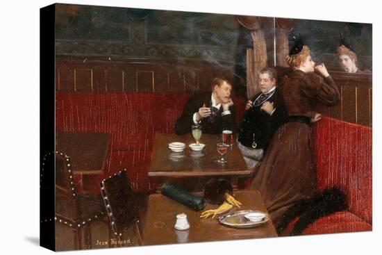 Au café, trois personnages-Jean Béraud-Stretched Canvas