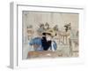 Au café-Andreas-Framed Giclee Print