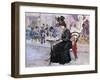 Au Cafe-Oscar Wilson-Framed Giclee Print