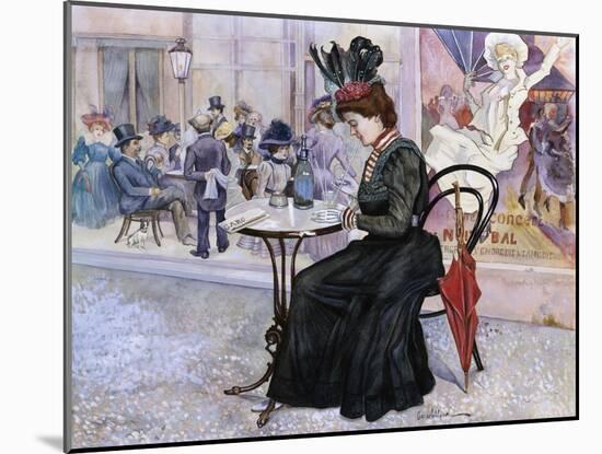 Au Cafe-Oscar Wilson-Mounted Giclee Print