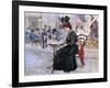 Au Cafe-Oscar Wilson-Framed Giclee Print