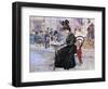 Au Cafe-Oscar Wilson-Framed Giclee Print