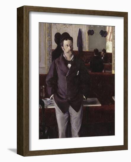 Au café-Gustave Caillebotte-Framed Giclee Print