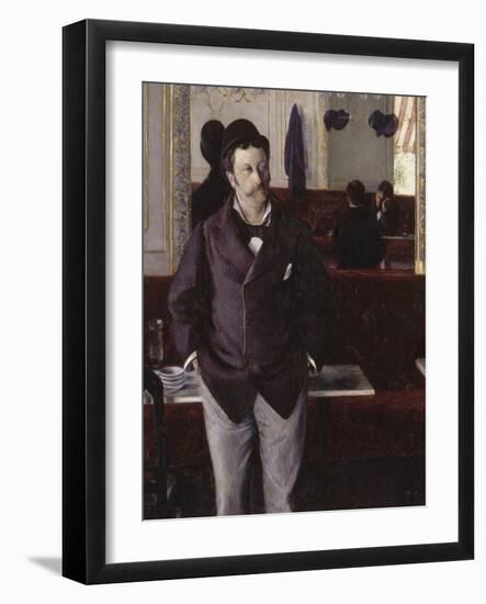 Au café-Gustave Caillebotte-Framed Giclee Print