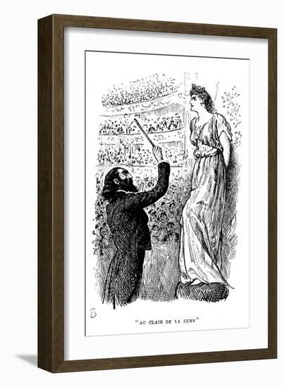 Au Clair De La Lune: the Power of Hypnosis, 1894-George Du Maurier-Framed Giclee Print