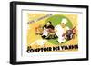 Au Comptoir des Viandes-null-Framed Art Print