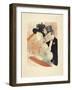 Au Concert-Henri de Toulouse-Lautrec-Framed Art Print