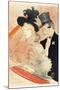 Au Concert-Henri de Toulouse-Lautrec-Mounted Art Print