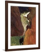 Au Dessus du Gouffre-Paul Gauguin-Framed Giclee Print