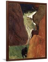 Au Dessus du Gouffre-Paul Gauguin-Framed Giclee Print