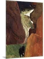 Au Dessus du Gouffre-Paul Gauguin-Mounted Giclee Print