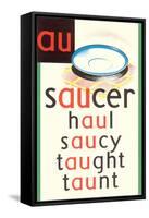 AU in Saucer-null-Framed Stretched Canvas