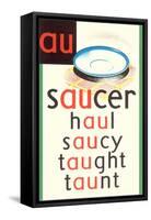 AU in Saucer-null-Framed Stretched Canvas