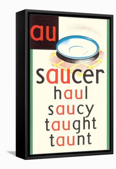 AU in Saucer-null-Framed Stretched Canvas