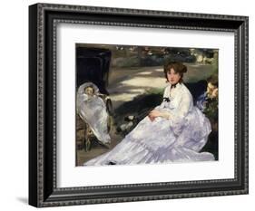 Au Jardin, 1870-Edouard Manet-Framed Giclee Print