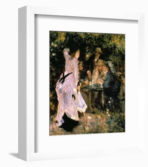 Au Jardin Du Moulin-Pierre-Auguste Renoir-Framed Art Print