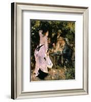 Au Jardin Du Moulin-Pierre-Auguste Renoir-Framed Art Print