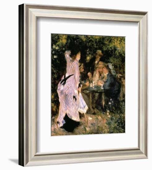 Au Jardin Du Moulin-Pierre-Auguste Renoir-Framed Art Print