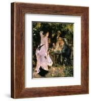 Au Jardin Du Moulin-Pierre-Auguste Renoir-Framed Art Print