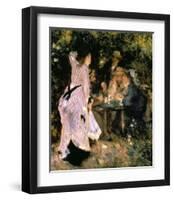 Au Jardin Du Moulin-Pierre-Auguste Renoir-Framed Art Print