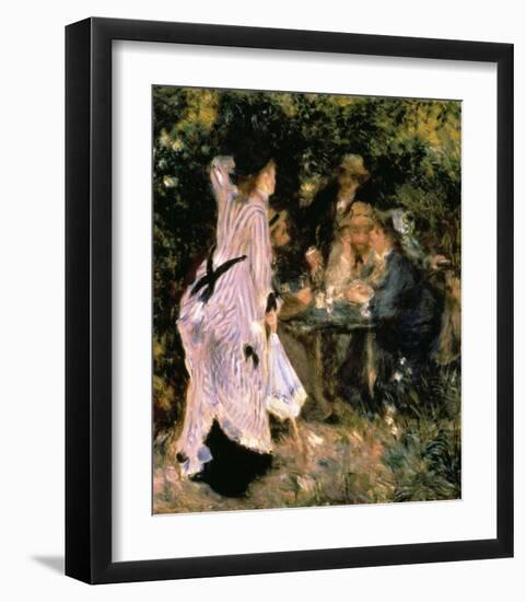 Au Jardin Du Moulin-Pierre-Auguste Renoir-Framed Art Print