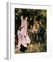 Au Jardin Du Moulin-Pierre-Auguste Renoir-Framed Art Print