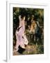 Au Jardin Du Moulin-Pierre-Auguste Renoir-Framed Art Print