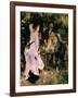 Au Jardin Du Moulin-Pierre-Auguste Renoir-Framed Art Print