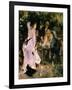 Au Jardin Du Moulin-Pierre-Auguste Renoir-Framed Art Print