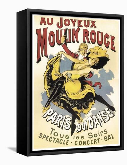 Au Joyeaux Moulinrouge-null-Framed Stretched Canvas